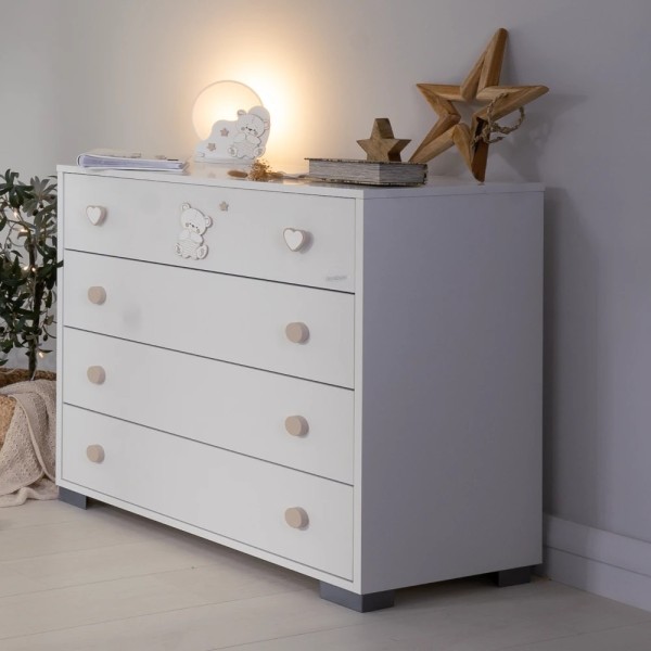 Comò Quadro 4 cassetti Timmy Coccolissimi