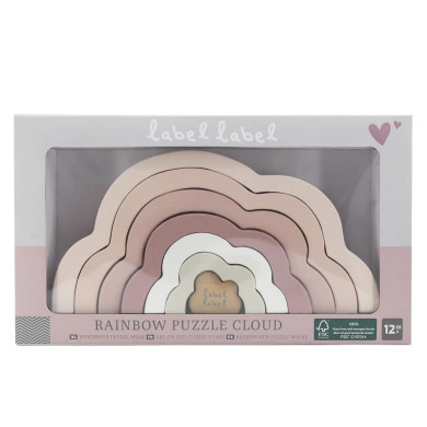 Nuvola Arcobaleno Impilabile Legno Certificato - Gioco montessoriano