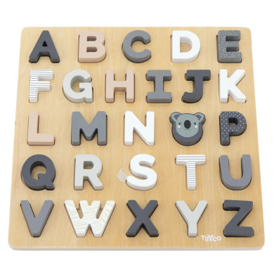 Puzzle alfabeto ad incastri in legno per bambini 18m+ - Tryco Baby