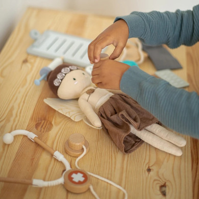 Set Valigetta del Dottore in Legno giocattolo per bambini - Tryco Baby