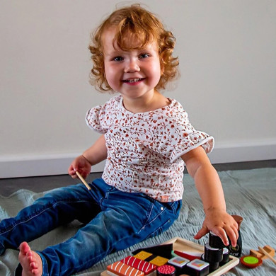 Set sushi per bambini con 23 pezzi in legno - Gioco imitativo Tryco