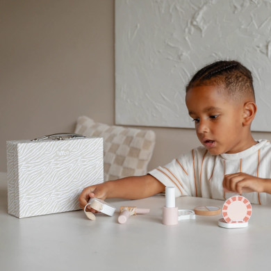 Set Trucco in Legno con Valigetta per bambini dai 3 anni - Tryco Baby