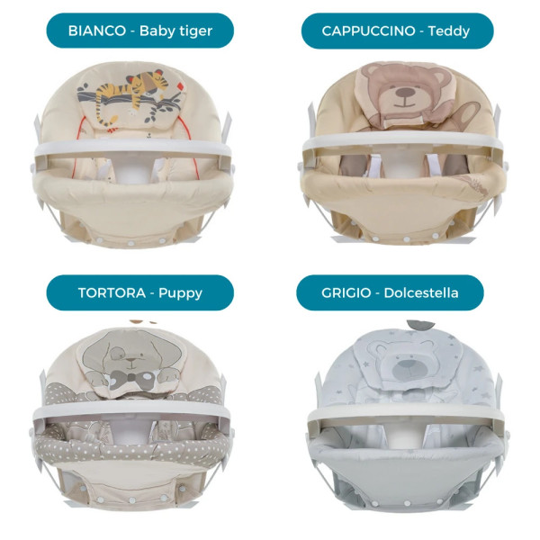 Kit Comfort: trio tic to, sdraietta e seggiolone pappa