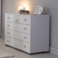 Comò Quadro 4 cassetti Cercatore di stelle Coccolissimi