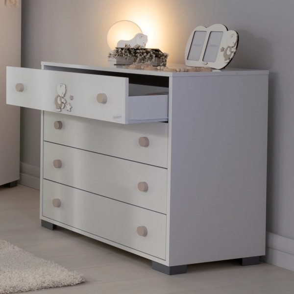 Comò Quadro 4 cassetti Cercatore di stelle Coccolissimi