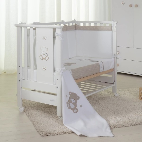 Lettino Compact fiancoletto Orso cuore Coccolissimi