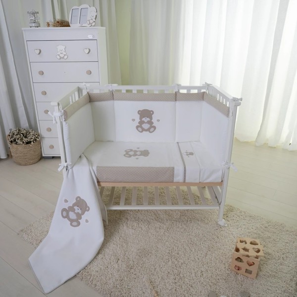 Lettino Compact fiancoletto Orso cuore Coccolissimi