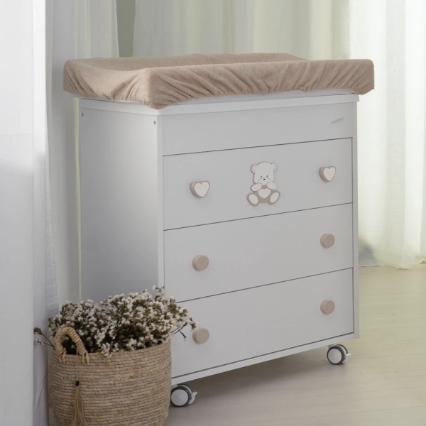 Fasciatoio Quadro 3 cassetti Orso cuore Coccolissimi