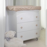 Fasciatoio Tondo 3 cassetti Basic Coccolissimi