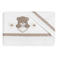 Set lenzuola 3pz per lettino Orso cuore Coccolissimi