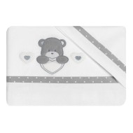 Set lenzuola 3pz per lettino Orso cuore Coccolissimi