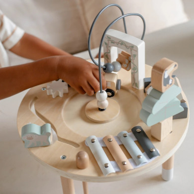 Tavolino Multiattività in Legno Montessori – Tryco Baby