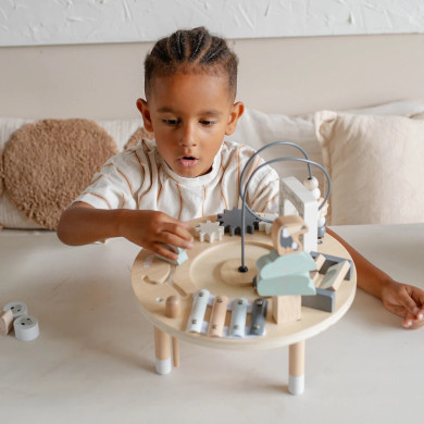 Tavolino Multiattività in Legno Montessori – Tryco Baby