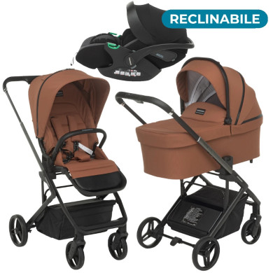 Trio TicToc Foppapedretti con Seggiolino Auto Rek i-Size Reclinabile