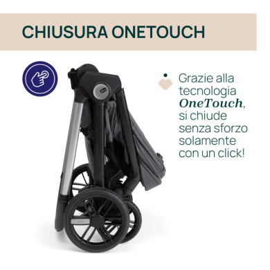 Trio Bellagio2 Chicco con Ovetto Reclinabile, Borsa e stand-up Omaggio