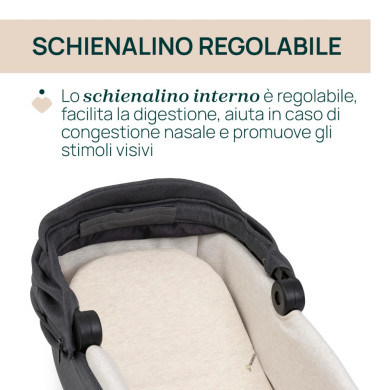 Trio Bellagio2 Chicco con Ovetto Reclinabile, Borsa e stand-up Omaggio