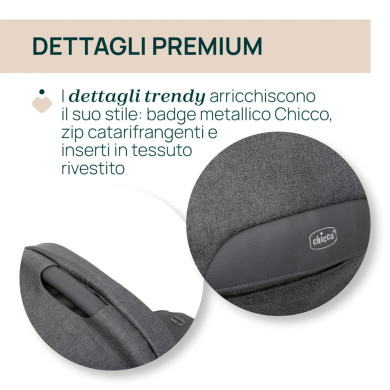 Trio Bellagio2 Chicco con Ovetto Reclinabile, Borsa e stand-up Omaggio