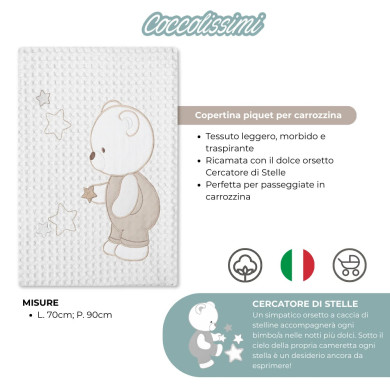 Corredino nascita Plus Cercatore di Stelle – Set completo ricamato