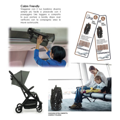 Passeggino Like Foppapedretti - Leggero, Compatto, Automatico