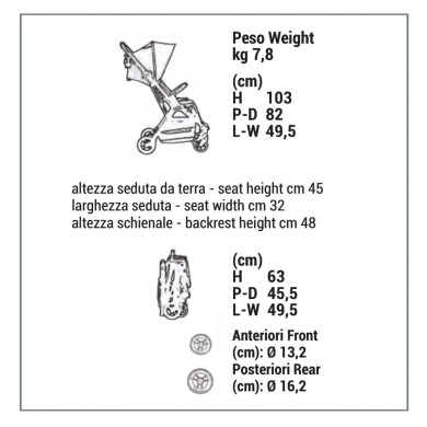 Passeggino Like Foppapedretti - Leggero, Compatto, Automatico