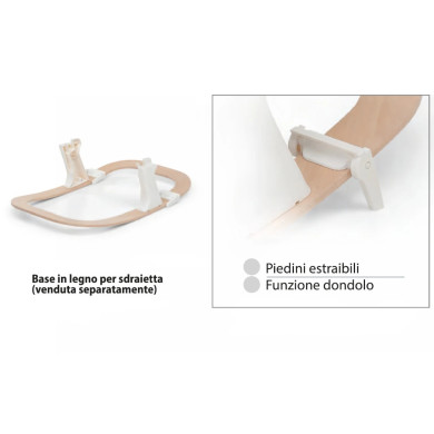 Seggiolone con sdraietta Kidsmenu Foppapedretti - 2 in 1