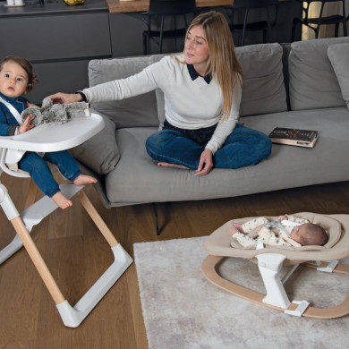 Seggiolone con sdraietta Kidsmenu Foppapedretti - 2 in 1