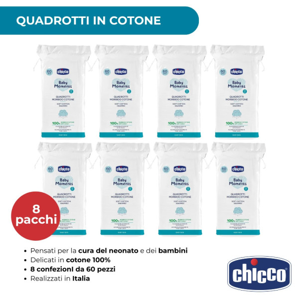 Kit Dolci Coccole Quadrotti,olio di mandorle e bavaglino