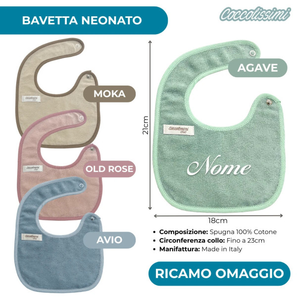 Kit Dolci Coccole Quadrotti,olio di mandorle e bavaglino