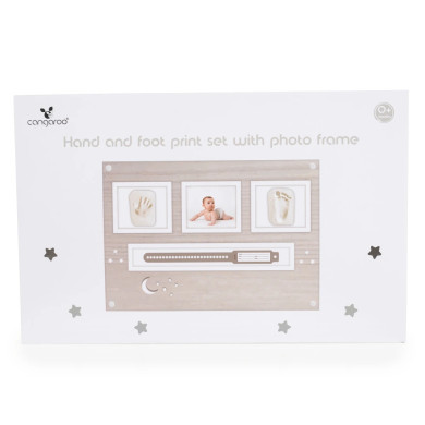 Kit impronte neonati con cornice e spazio braccialetto nascita Cangaro
