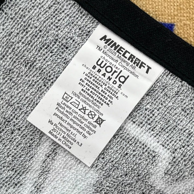 Telo Mare Minecraft in Spugna 100% Cotone - Ufficiale