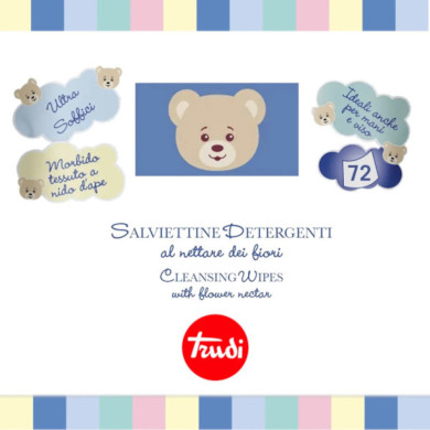 Multipak Salviettine Detergenti Nettare dei Fiori Trudi Baby Care72x12