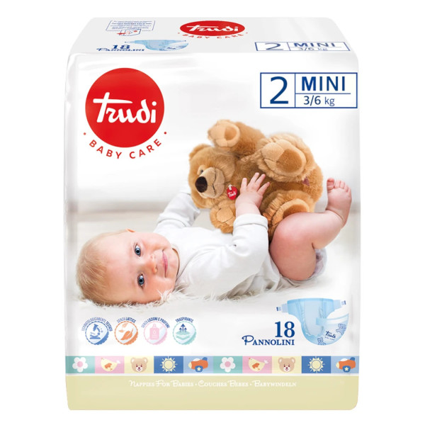 Multipak pannolini Trudi Baby Care 6 confezioni misure assortite