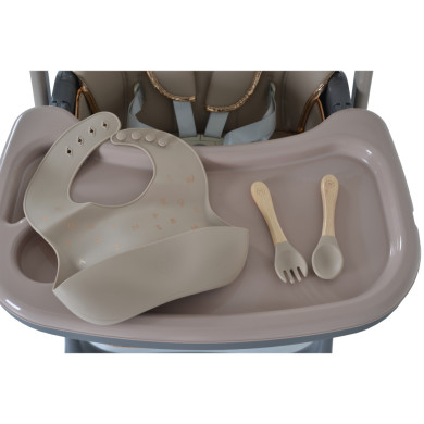 Seggiolone Moni Lindo con set pappa omaggio – Comfort e sicurezza 6m+