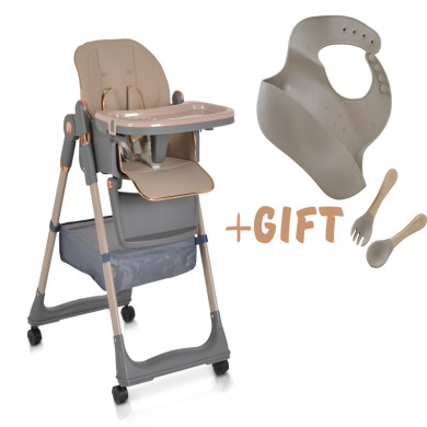 Seggiolone Moni Lindo con set pappa omaggio – Comfort e sicurezza 6m+