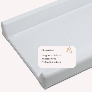 Materassino fasciatoio con sponde anticaduta Palla Pallina