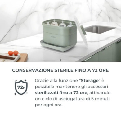 Sterilizzatore con asciugatura 2 in 1 SteriDry 1088 di Nuvita