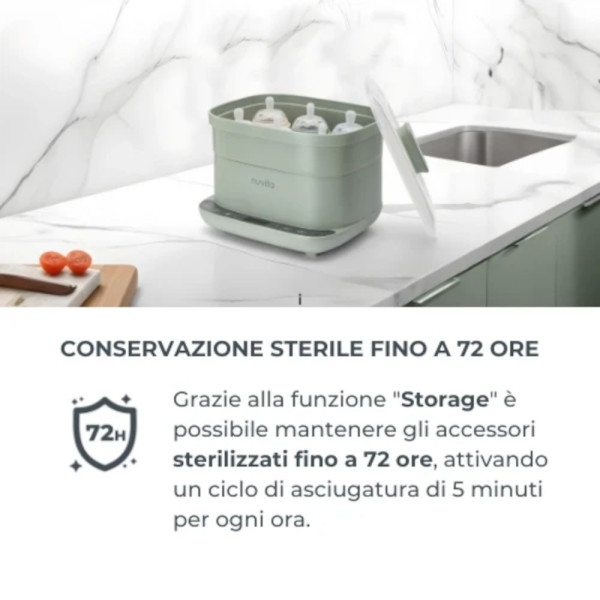Sterilizzatore con asciugatura 2 in 1 SteriDry 1088 di Nuvita