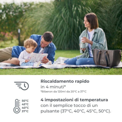 Scaldabiberon portatile universale Warm'n'Go 1162 Ricaricabile