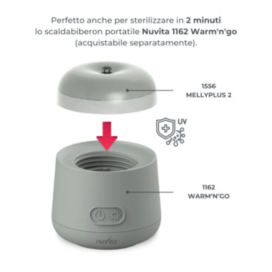 Sterilizzatore portatile a raggi UV MellyPlus di Nuvita –Igienizzatore