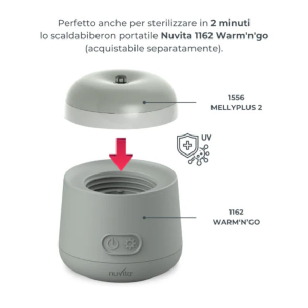 Sterilizzatore portatile a raggi UV MellyPlus di Nuvita –Igienizzatore
