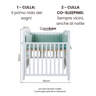 Culla Evolutiva Dreamy Coccolissimi: da 0 ai 4 anni in 5 funzioni