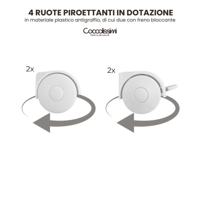 Culla Evolutiva Dreamy Coccolissimi: da 0 ai 4 anni in 5 funzioni