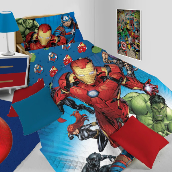 Copriletto trapuntato 1 piazza Hermet – Personaggi Disney e Marvel