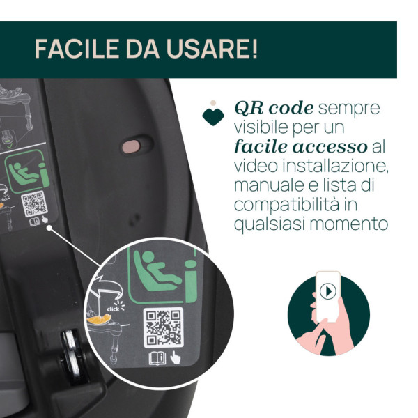 Full 360 i-Size base per seggiolini auto – Sistema Isofix