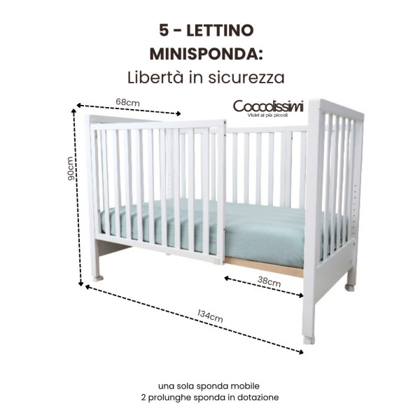 Kit Dreamy TicToc - Culla Evolutiva, tessile, trio TicToc e pappananna