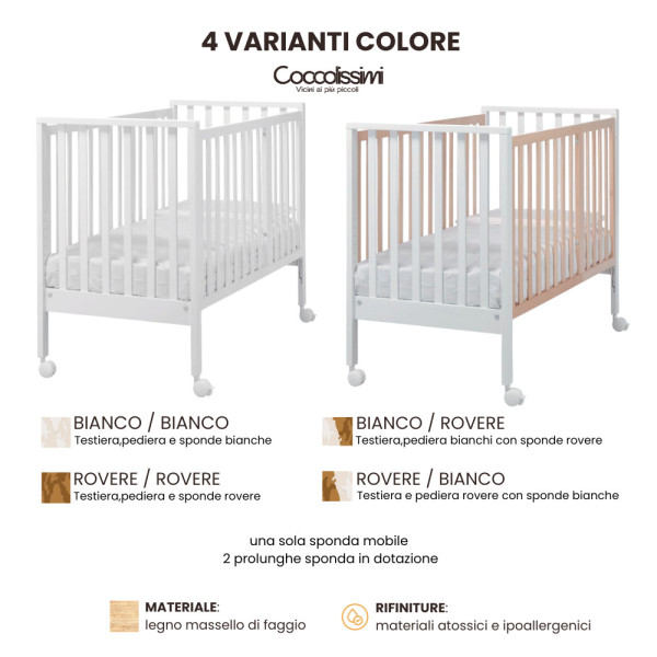 Kit Dreamy TicToc - Culla Evolutiva, tessile, trio TicToc e pappananna