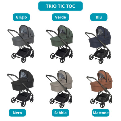 Kit Dreamy TicToc - Culla Evolutiva, tessile, trio TicToc e pappananna