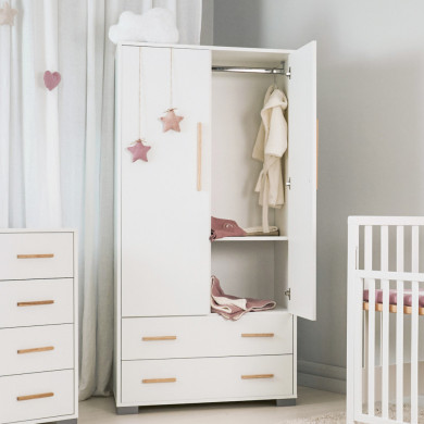 Armadio Dreamy 2 ante Coccolissimi – Mobile cameretta elegante