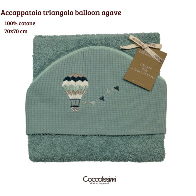 Accappatoio triangolo in spugna Dreamy Coccolissimi – 100% cotone