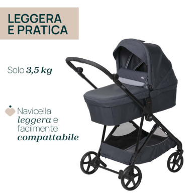 Trio Seety con seggiolino auto Kory Essential I-Size Chicco